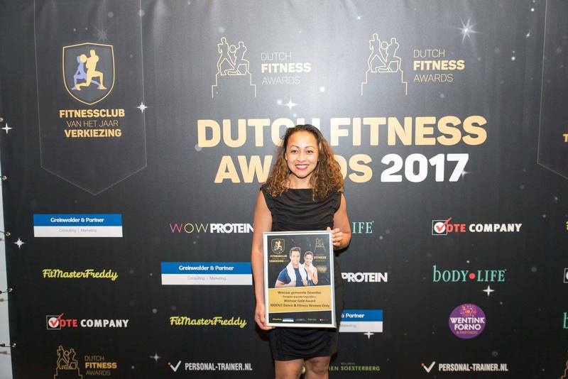 Winnaar gemeente Deventer 2017 @Dutch Fitness Awards & op nr. 3 Overijssel voor beste Fitnessclub
